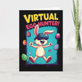 Virtual Egg Hunter - Funny Gamer Bunny Vr Easter G Karte (Vorderseite)