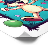 Virtual Egg Hunter - Funny Gamer Bunny Vr _ Ostern Poster (Ecke)