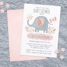 Virtual Elephant Niedlich Blush Pink Girl Babydusc