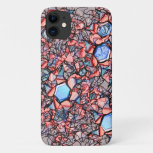 Virtual entalhada nas cores azul e salmão Case-Mate iPhone hülle