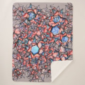 Virtual entalhada nas cores azul e salmão sherpadecke (Vorderseite)