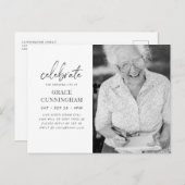 Virtual feiert das Phantastische Leben des moderne Einladungspostkarte (Vorne/Hinten)