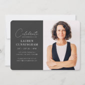 Virtual feiert ihr Leben Modernes, einfaches Foto Einladung (Vorderseite)