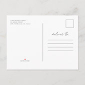 Virtual feiert ihr Leben Modernes, einfaches Foto Einladungspostkarte (Rückseite)