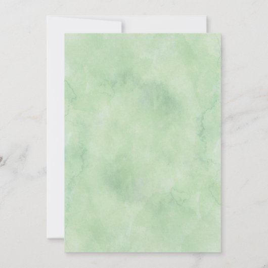 Virtual Geometric Foliage Baby Dusche Einladung (Rückseite)