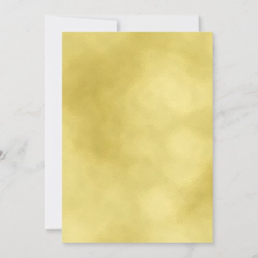 VIRTUAL Gold Minimaler Weihnachtsfeiertag Einladung (Rückseite)