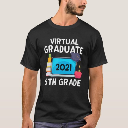 Virtual Graduate 2021 5th Class Abschluss D T-Shirt (Vorderseite)