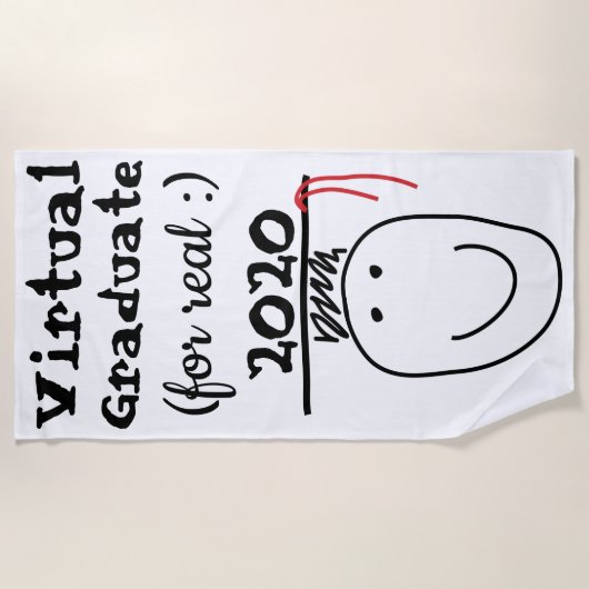 Virtual Graduate for Real Strandtuch (Vorderseite)