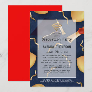 Virtual Graduation Party Einladung