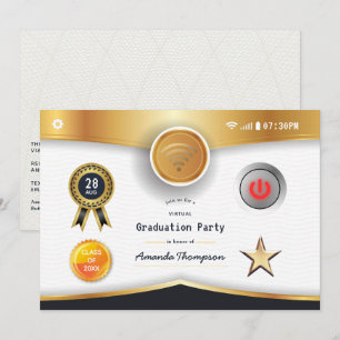 Virtual Graduation Party Einladung