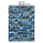 Virtual Grey blue rustic Keramik Fliesen mit Fehle Flachmann (Rückseite)