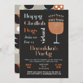 Virtual Happy Challah Day Hanukkah Party Einladung (Vorne/Hinten)