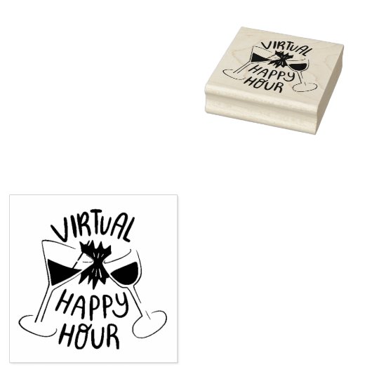 Virtual Happy Hour Gummistempel (Stempel)