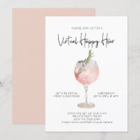 Virtual Happy Hour Social Distance Cocktail Party