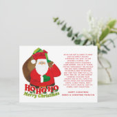 Virtual Hashtag Weihnachten Spionage Spiel Einladung (Stehend Vorderseite)