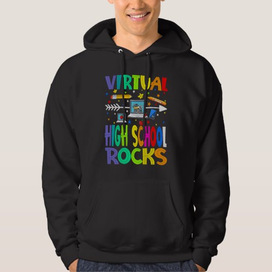 Virtual High School Rocks Back To School Hoodie (Vorderseite)