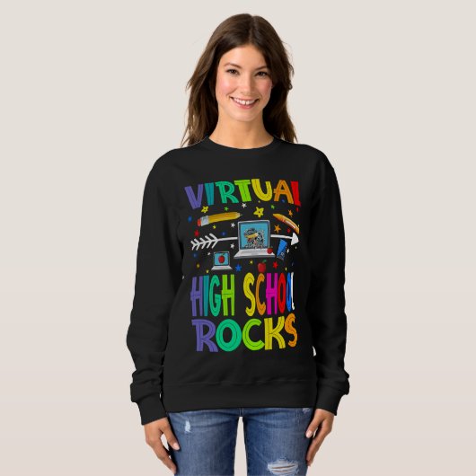 Virtual High School Rocks Back To School Sweatshirt (Vorne ganz)