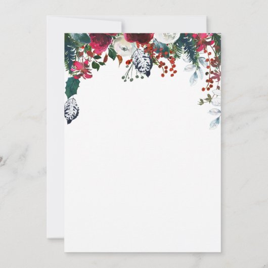 Virtual Holiday Weihnachten Party Einladung (Rückseite)