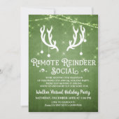 Virtual Holiday Weihnachten Party Einladung (Vorderseite)