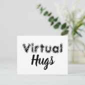 Virtual Hugs Postkarte (Stehend Vorderseite)