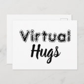 Virtual Hugs Postkarte (Vorne/Hinten)