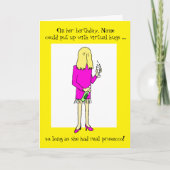 Virtual Hugs Prosecco Geburtstag Karte (Vorderseite)