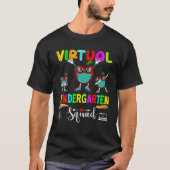 Virtual Kindergarten Squad Dabbing Apple Mask Back T-Shirt (Vorderseite)
