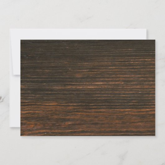 Virtual Live Stream Hochzeit rustikale Sonnenblume Einladung (Rückseite)