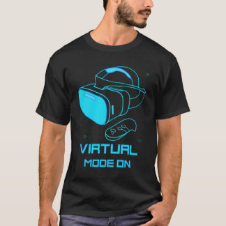 Virtual Mode Virtual Reality Hmd Remote Vr Technol T-Shirt