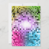 Virtual Neon Glow in der Dunklen Geburt Einladung (Rückseite)