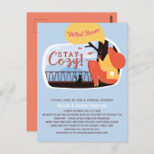 Virtual Party Baby Brautparty Geburtstag Grad. Postkarte (Vorne/Hinten)