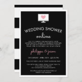 Virtual Polterabend für den Black Roink Computer Einladung (Vorne/Hinten)