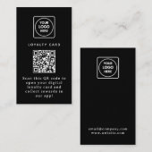 Virtual QR | Custom Digital Business Reward Link Treuekarte (Vorne/Hinten)