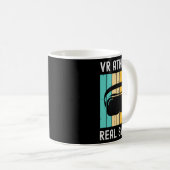 Virtual Reality Athlete Geek Gamer Retro Vr Gaming Kaffeetasse (VorderseiteRechts)