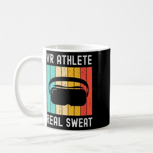 Virtual Reality Athlete Geek Gamer Retro Vr Gaming Kaffeetasse (Links)