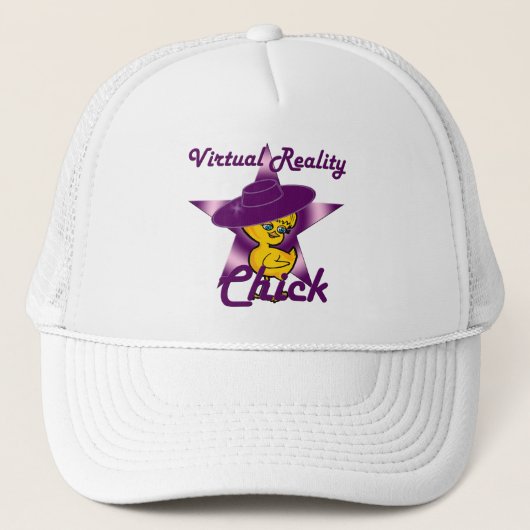 Virtual Reality Chick #9 Truckerkappe (Vorderseite)