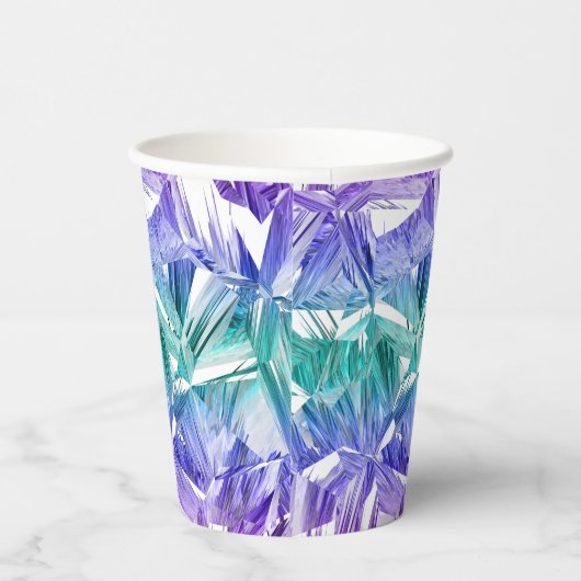 virtual reality crystal on white : pappbecher (Rechts)