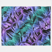 virtual reality, dark crystal gradient fleecedecke (Vorderseite (Horizontal))