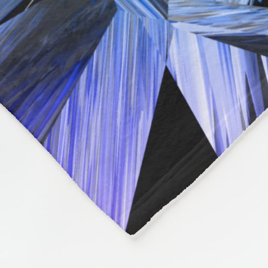 virtual reality, dark crystal gradient fleecedecke (Ecke)