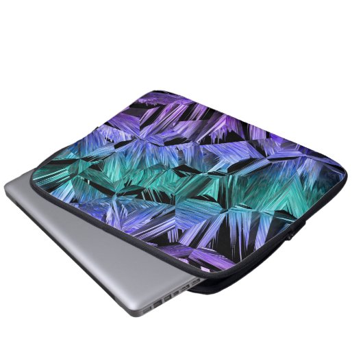 virtual reality, dark crystal gradient laptopschutzhülle (Vorne Knopf)