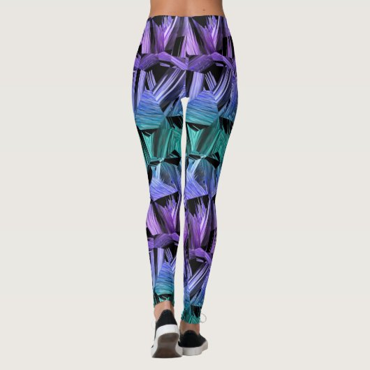 virtual reality, dark crystal gradient : leggings (Rückseite)