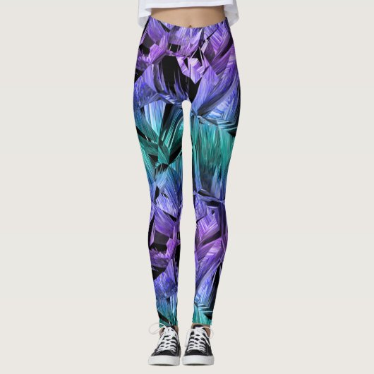 virtual reality, dark crystal gradient : leggings (Vorderseite)