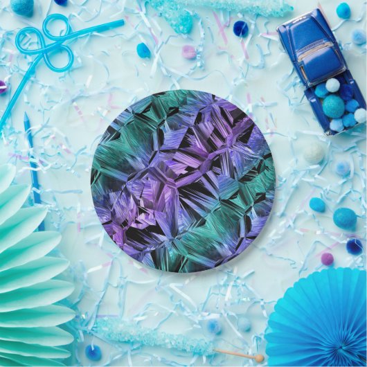 virtual reality, dark crystal gradient pappteller (Party)