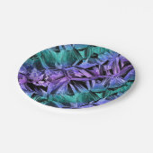 virtual reality, dark crystal gradient pappteller (Schrägansicht)