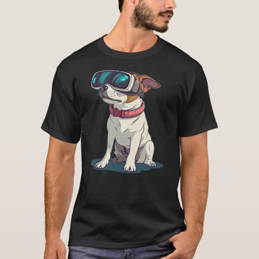 Virtual Reality Dog Graphic for an Amazing Style T-Shirt (Vorderseite)