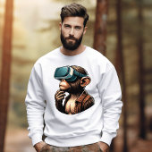 Virtual Reality Enthusiasten - Trendy Monkey in VR T-Shirt