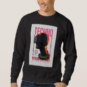 Virtual Reality Gaming Techno Cyberpunk Music Sweatshirt (Vorderseite)