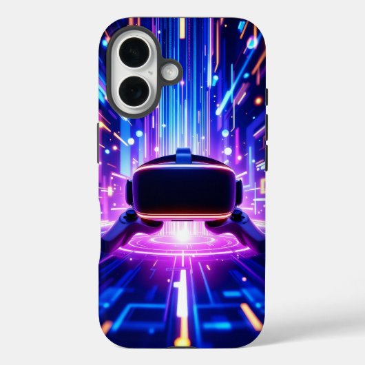 Virtual-Reality-Gaming-Umgebung Case-Mate iPhone Hülle (Rückseite)