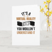 Virtual Reality Gaming | VR Gamer VR Gaming-Gesche Karte (Gelbe Blume)