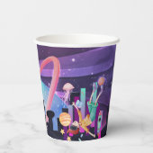 Virtual Reality Gaming zum Geburtstag Pappbecher (Rückseite)